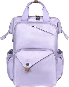 Hap Tim Laptop Backpack for Women - Travel, Work, Nurse & Teacher - Purple (7651-PP)