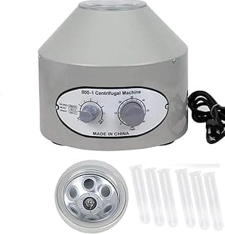 Desktop Electric Lab Laboratory Centrifuge Machine Lab Medical Practice w/Timer and Speed Control - Low Speed,4000 RPM, Capacity 20 ML x 6-110v by CALU LUKY