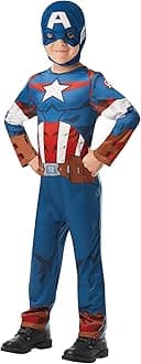 Rubie's Official Marvel Avengers Captain America Classic Childs Costume, Kids Superhero Fancy Dress