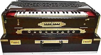 Extended Range 11 Scale 3¾ Octave PRO-Quality Scale Changer Full Teak Harmonium w GIGBAG