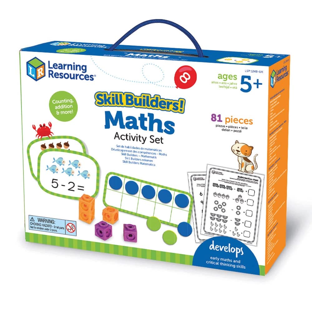 Learning ResourcesLSP1248-UK Skill Builders Maths Activity Set, Multi-Color