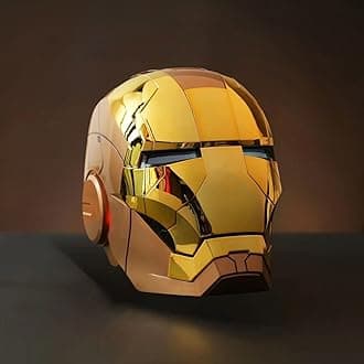 Iron-Man Helmet, 2024 New Iron-Man Mask with Jarvis Voice & Remote&Touch Controlled Open/Close,