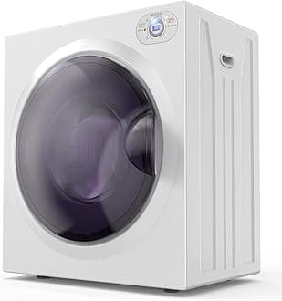 2.6 Cu.Ft Portable Clothes Dryer, 1400W Fast Drying Front Load Tumble Laundry Dryer with Stainless Steel Tub & LCD Control Panel Six-Mode for Apartment, Home, Dorm