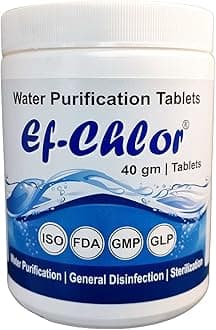 40gm Water Purification Tablet for Large Water Tank 1 Tablet Purify 7500 liters Water Jar of 25 Tablets