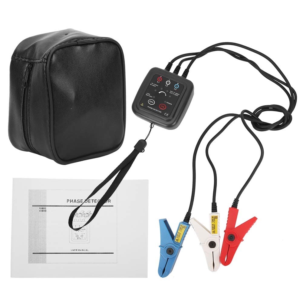 Phase Meter, Phase Sequence Meter, Multipurpose Non-Contact AC 70-1000V for Phase Sequence Detection Simple Power Check Live Wire Identification Live Line Check