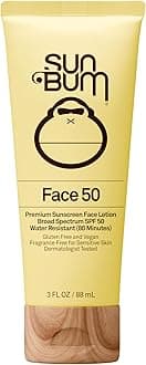 SPF 50 Face Lotion, 3 oz Bottle, 1 Count, Broad Spectrum UVA/UVB Protection, Oil Free, Gluten Free, Vegan