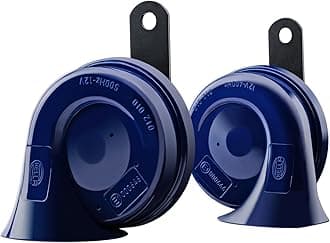 Hella 012010801 Blue Trumpet Horn Kit, 12 V, 400/500 Hz (Universal Fit)