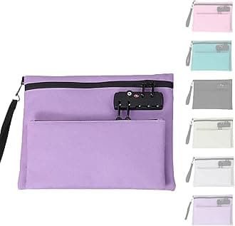 2025 New Travel Lock Bag, Cash Pouch, Travel Luggage Lock, Double Layer Anti-Theft Handbag With 3-Digit Code, TravelLock Bags for Personal Items Backpacks, Gym Bags More (Purple)