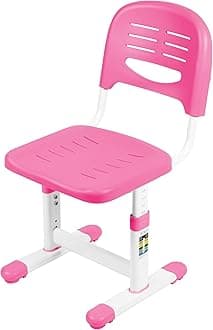 VIVOHeight Adjustable Kids Desk Chair, Chair Only, Designed for Interactive Workstation, Universal Children's Ergonomic Seat, Pink, DESK-V201P-CH