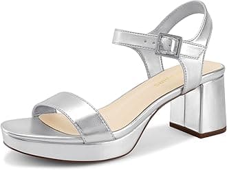 DREAM PAIRS Women's Platform Heels Block Chunky Open Toe Ankle Strap Heel Fashion Wedding Party Dress Sandals Shoes