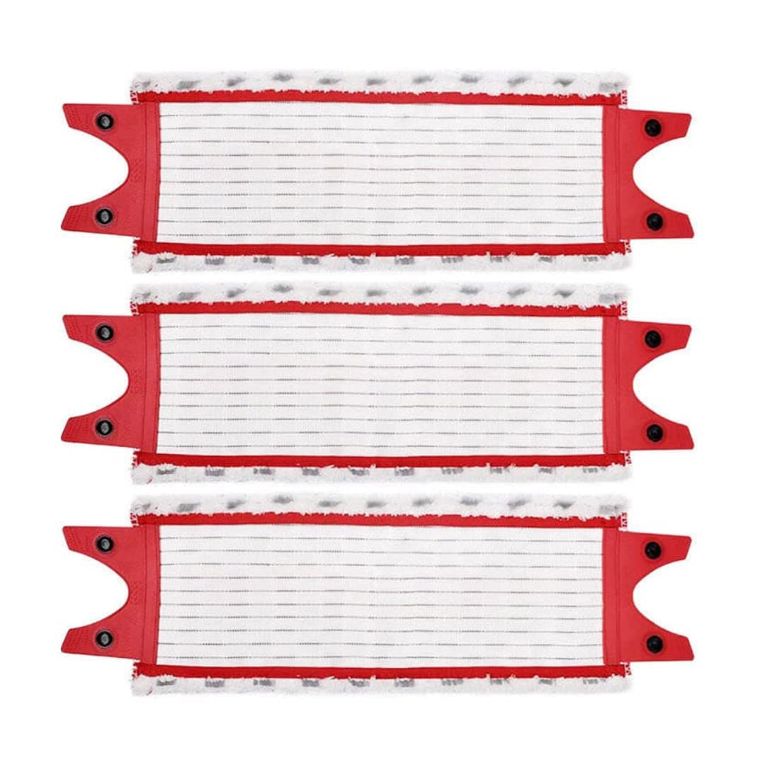 Microfibre Vileda Mop Pads ,Head Replacement, Flat Mops Floor Spray Pads, Extra Refill Compatible with Authentic Ultramax Red,1-2 Spray Mop - 3Pack