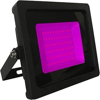 30W Pink LED Slimline Floodlight, Waterproof Outdoor Light, IP65 Rated Focus Light for Small Gardens & Effect Lighting, Energy-Efficient A+ Rating, 240W Equivalent with 120-Degree Beam Angle