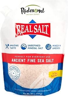 – Real Salt - Natural Unrefined Fine Salt, 26 Ounce Pouch (1 Pack)