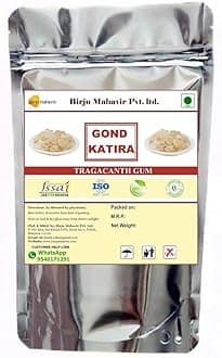 Gond Katira/Kathila Gum/Kathila Gond/Tragacanth Gum 100 Gm (3.52 OZ) by BIRJU MAHAVIR