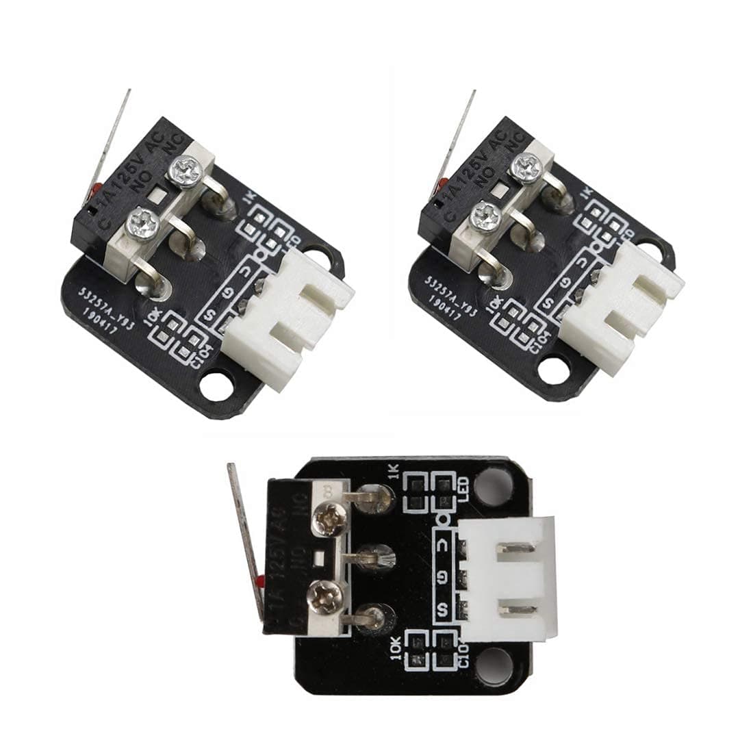 3D Printer Part Limit Switch with Separate Package CNC for RAMPS 1.4 RepRap 3D Printer CR-10, Ender 3/3 Pro/3 V2/5 (Pack of 3)