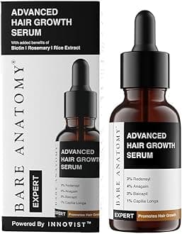 Bare Anatomy Hair Growth Oil | Deep Nourishment | Coconut, Almond, Olive & Castor Oil | Strong & Smooth Hair | Hair Growth & Anti Hairfall |For Women & Men | 150ml (Hair Growth Serum)