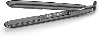 BaByliss Platinum Diamond Infused Hair Straightener | Smooth & Rapid Styling With 24mm Elongated Ceramic Plates | 10 Heat Settings Up to 235°C | Ionic Frizz Control & Auto Shut Off | ST259SDE (Grey)