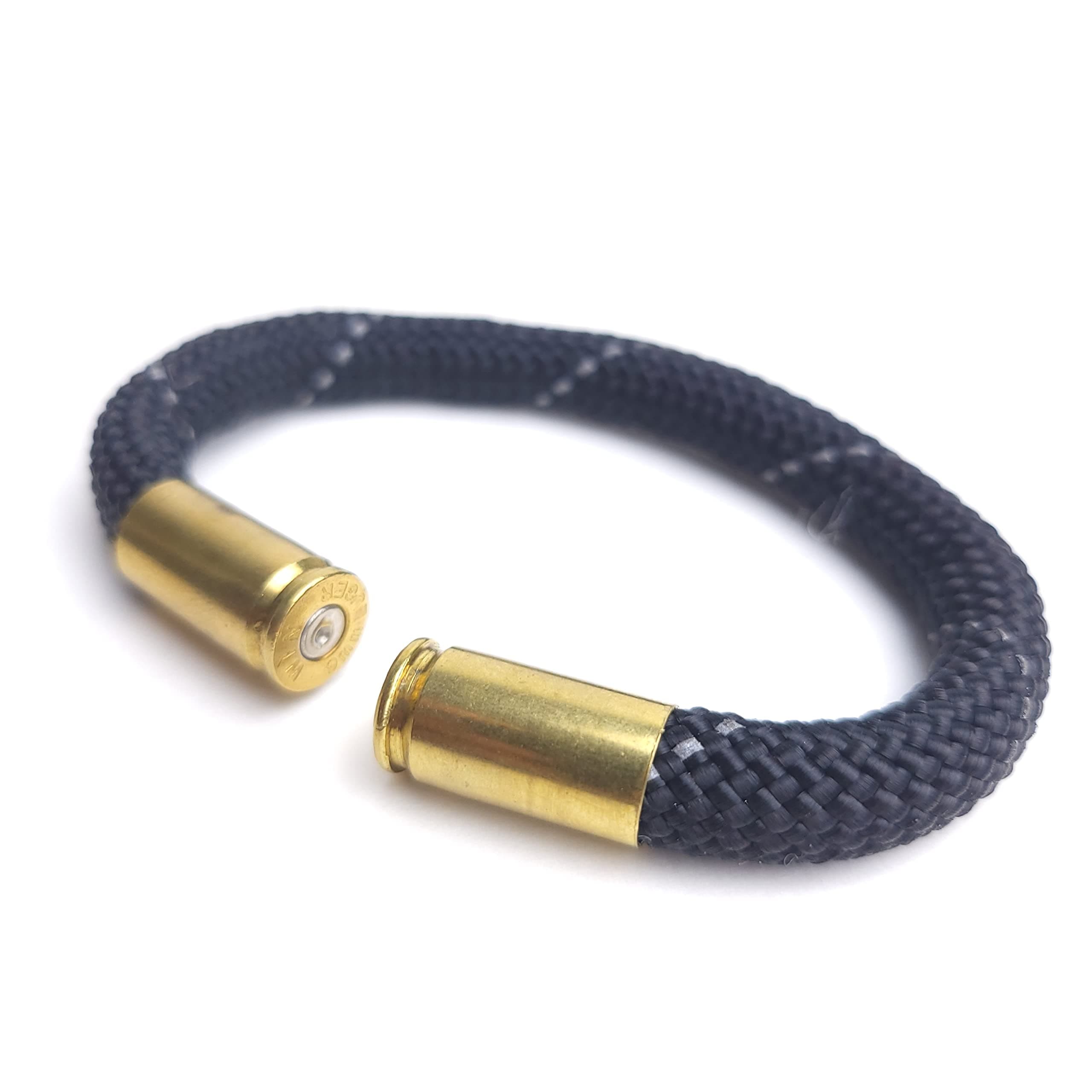 Reflective Black Bullet Bracelet