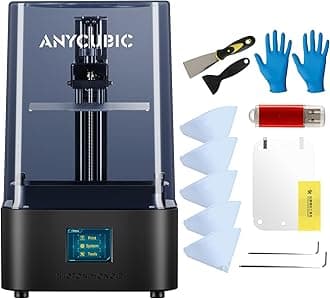 ANYCUBIC4K+ Resin 3D Printer, Photon Mono 2 LCD 3D Printer with 6.6'' HD Mono Screen, High Precision & Protective Film, Print Volume 6.49'' x 5.62'' x 3.5'', Beginner Friendly