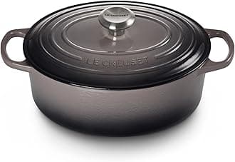 Le Creuset Signature Enamelled Cast Iron Casserole Dish with Lid - Oval, 29 cm, 4.7 Litres, Flint, 21178294442430