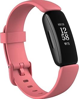 Inspire 2, Health & Fitness Tracker With A Free 1 Year Fitbit Premium Trial, 24/7 Heart Rate & Up To 10 Days Battery, Desert Rose/Black