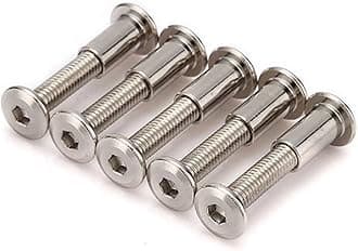 Rely®⇒VP INDUSTRIES (Combo Set -20 Pcs) M6x25 mm Allen JCB Screw with JCB Female Sleeve Barrel Nut With Allen Key 1 Pc | Fastener for Joining Wood Boards, Cabinets, Cupboards,Chairs & Beds