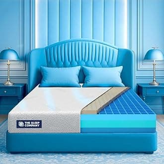 The Sleep Company Luxe Pro SnowTec Mattress | SmartGRID + Natural Latex | SnowTec® Cooling Fabric | Plush Medium-Soft Feel | Luxury Latex for Cooler Sleep | Single Size Bed Mattress 72x36x8
