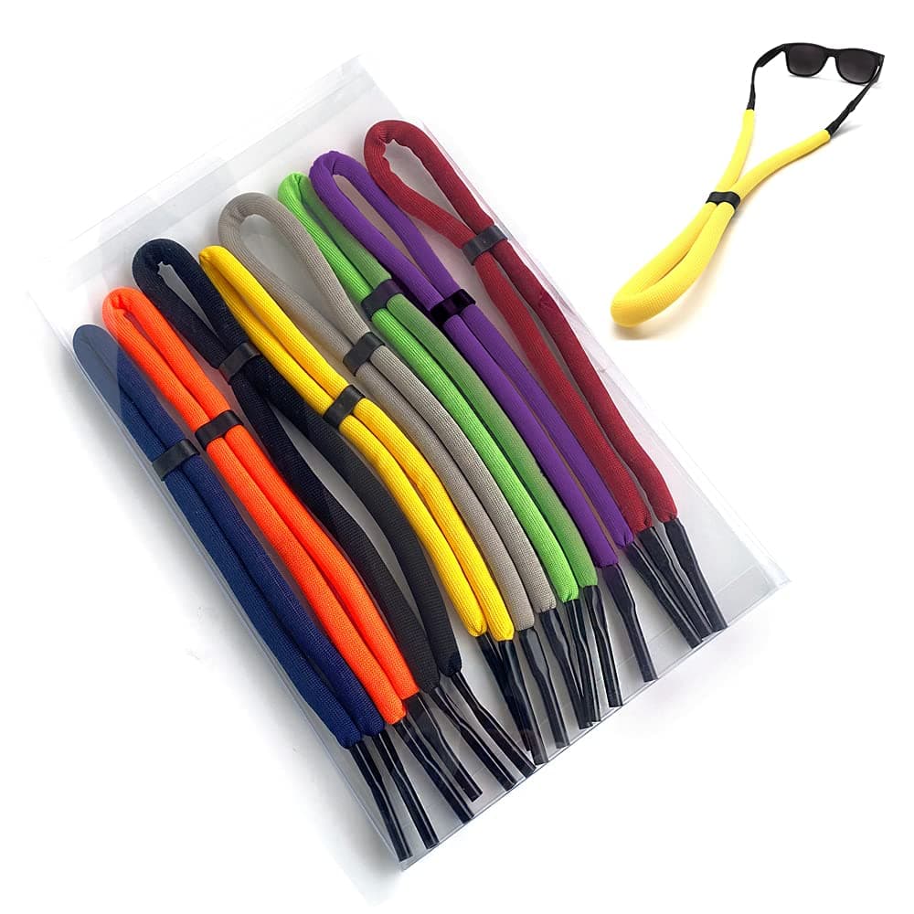 DeckerDECKER Floating Sunglass Strap 8 Pcs Pack Glasses Float Safety outdoor Eyeglass Rope for surfing Sailboat Swimming