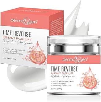TIME REVERSE INSTANT FACE LIFT for Neck, Chest & Loose Sagging Skin / Reduce Sun Spots, Facial AGED Wrinkles, Anti-Aging Cream(ORGANIC)