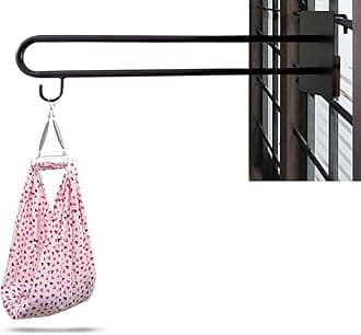 Little Chime New Born Baby Cradle Cot Metal Hanger with Spring Set,Cotton Cradle Cloth and Mosquito Net -Blue