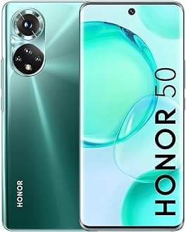 HONOR 50 5G SIM Free Mobile Phones 6GB+128GB with 108MP Camera, 120Hz 6.57" OLED Display, Qualcomm Snapdragon 778G, 66W Super Charging, International Version (Emerald Green)