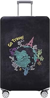 TRAVELKIN more than travel Luggage Cover Washable Suitcase Protector Anti-scratch Suitcase cover Fits 18-32 Inch Luggage