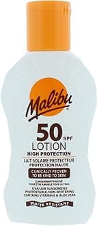 Sun SPF 50 Lotion, Very High Protection Sun Cream, Water Resistant, Vitamin E and Aloe Vera Extract, 100ml