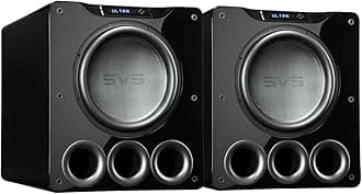 SVS PB16-Ultra 1500 Watt 16" Ported Cabinet Subwoofers - Pair (Piano Gloss Black)