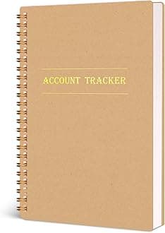 Accounting Ledger Book, Expense Tracker Notebook A5 Budget Bill Tracker Notebook for Home Budget Tracking Business Bookkeeping Personal Finance Planner, Income and Expense Log Book