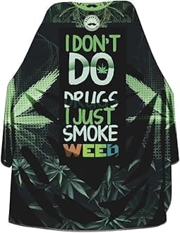 Barber Cape for Men With Adjustable Snap Closure - Hair Cutting and Salon Cape for Hairstylists