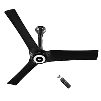 – atomberg Aris Starlight Smart 1200mm BLDC Ceiling Fan with IoT & Remote | 5star | Best-in-class Air Delivery | Silent Operation | Award Winning Design | LED Underlight | Stellar Black