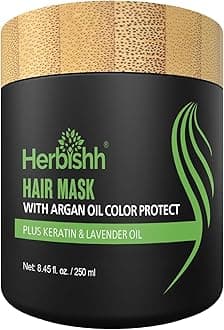Argan Hair Mask-Deep Conditioning & Hydration For Healthier Looking Hair for very Dry, Weak, Stressed Out Hair, No Sulphates, No Parabens (250)