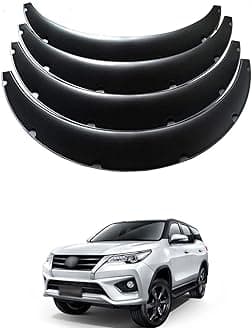 Fender Flares Over Wide Body Wheel Arches Auto Car Kit Mudguards Bolt On Pocket Rivet Style Compatible with Fortuner