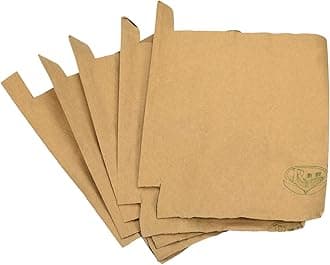 MECCANIXITY Fruit Protection Bags 22x18cm Paper Fruit Cover Bags for Fruit Flower Protecting Yellow/Black Pack of 100