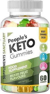 Peoples Keto 60 Mixed Flavour Gummies, Great Taste and Low Sugar
