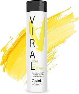 Celeb Luxury Viral Semi Permanent Colorwash Shampoo - Extreme Yellow 240ml