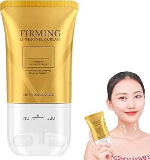 Upgraded Cocobeauty Neck Lift Cream New 2025 Formula Cocobeauty Firming Neck Cream Massage with V-Roller, Tightening & Lifting Cream for Sagging Neck, Double Chin & Crepey Skin (1 Pcs)