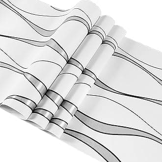 3D Wave Stripes Glitter Wallpaper Beige 9.5×0.53m,Embossed Roll for Living Room Bedroom Kitchen Front Room,Non Woven Fabric Wallpaper Luxury Modern Abstract