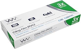 Wrapmaster 1000 clingfilm refills x 3 rolls 100m each