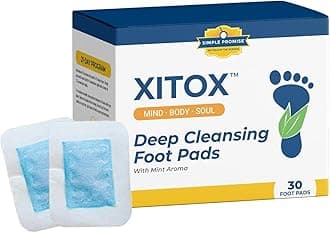Simple Promise "- Xitox Deep Cleansing Pads - Rejuvenate Your Body For More Restful Sleep - Relieves Tension - Contains Natural Herbal Ingredients - 30 Pads