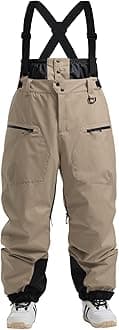 IMPHUT Ski Pants Snowboard Pants for Men, Baggy Snow Pants Insulated Waterproof Windproof, Mens Snow Bibs Overall