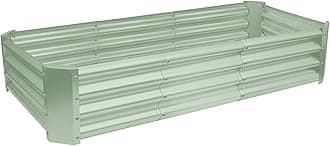 Harbour Housewares Raised Garden Bed - Green - 180 x 90cm - Rectangle - Bottomless Metal Raised Bed Galvanised Steel Planter Box for Growing Outdoor Plants, Vegetables, Flowers and Herbs