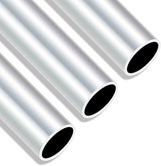 6063 Aluminium Round Tubes, 28mm OD 25mm ID 300mm Length 1.5mm Wall Seamless Straight Aluminium Tubing Pipe(3PCS)