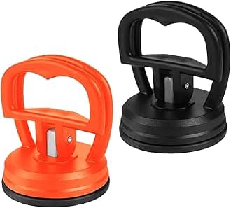 Flintronic Heavy Duty Suction Cup, 2pcs Mini Suction Cup, Car Dent Puller, Mini Suction Cups, Heavy Duty Dent Removal Kit, Vacuum Suction Cups for Screen, Fridge and Tile Sucker Lifters Car